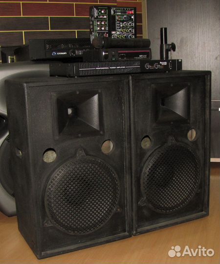 Колонки Frank Audio 1000W Усилител Микшер Микрофон