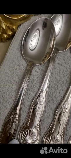 Серебренный столовый набор