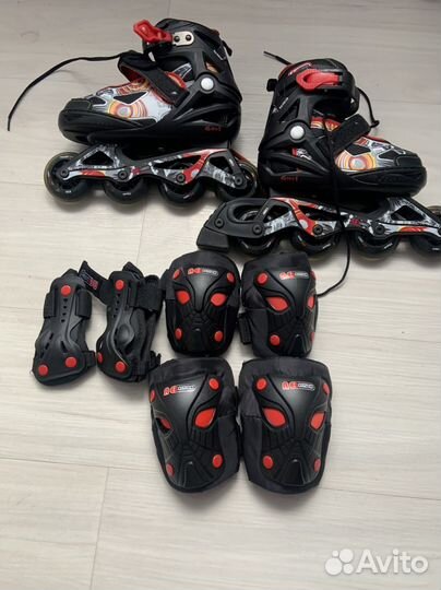 Роликовые коньки детские раздвижные