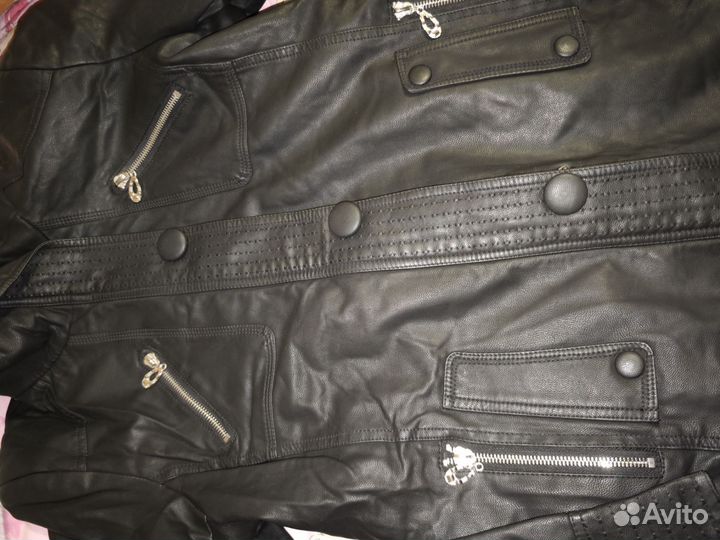 Куртка из экокожи женская 46