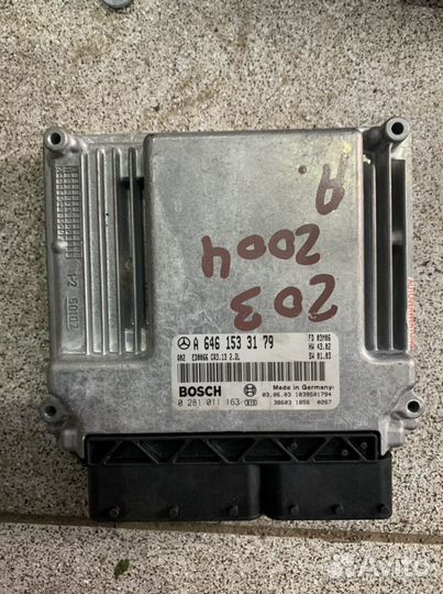 Блок управления двигателем на Мерседес w203
