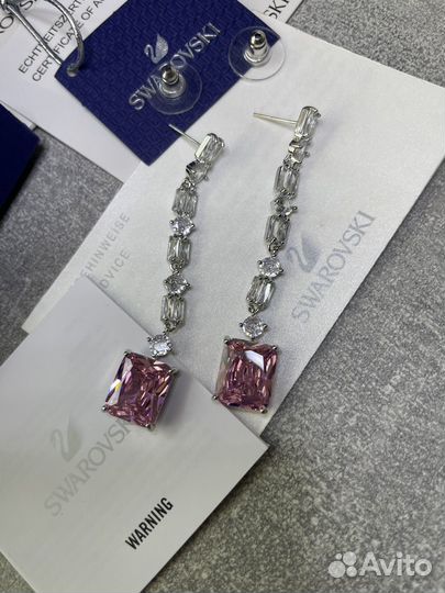 Серьги с кристалами swarovski