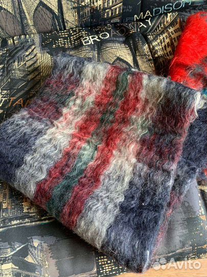 Мужские шарфы мохеровые