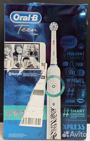 Oral-B Электрическая зубная щетка SMART Teens, бел