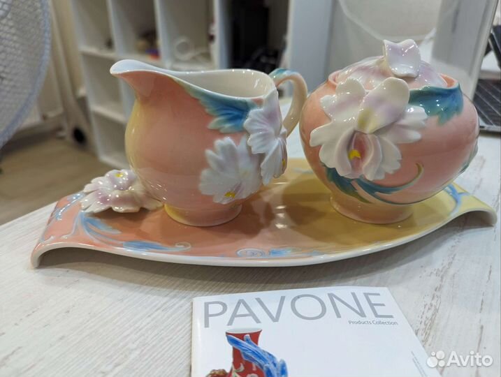 Молочник и сахарница Pavone 