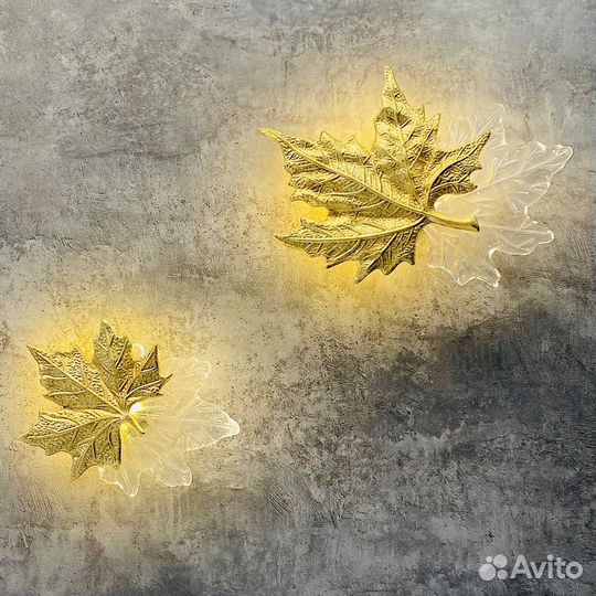 Светодиодный светильник бра, золото, новое