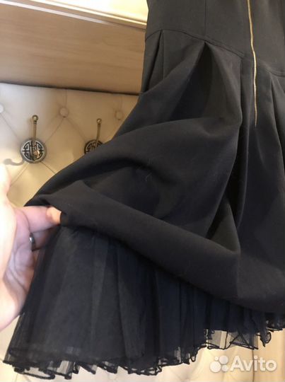 Школьное платье синее