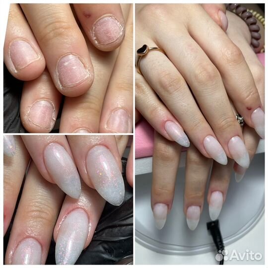 Модели на маникюр и педикюр, наращивание