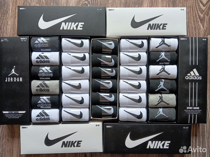 Носки Nike Lacoste Fila Reebok