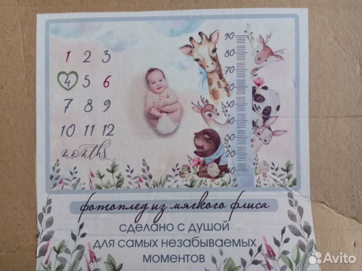 Фотоплед для новорожденных по месяцам