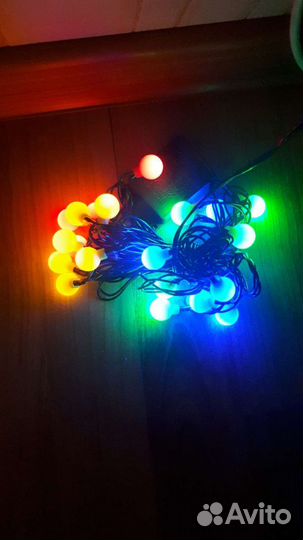 Гирлянда разноцветные шарики