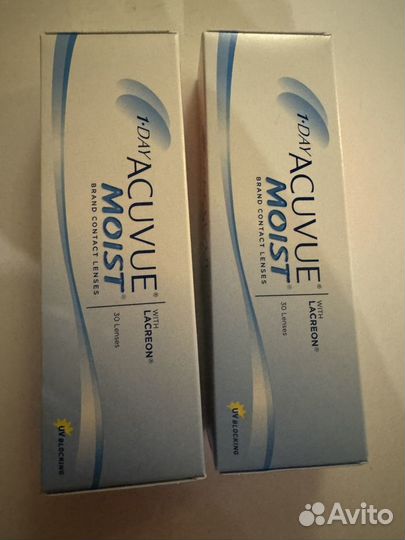 Контактныее линзы Acuvue Moist 1 day -5,5