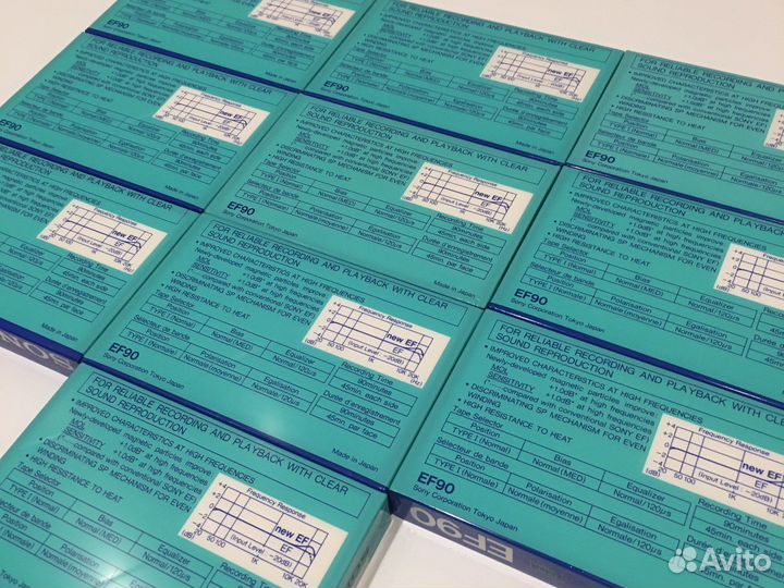 Аудиокассеты Sony EF 90.Japan