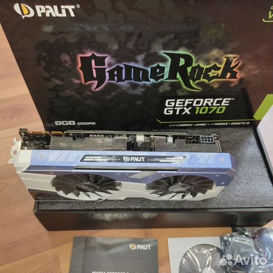 Видеокарта GeForce GTX 1070 Gamerock 8G