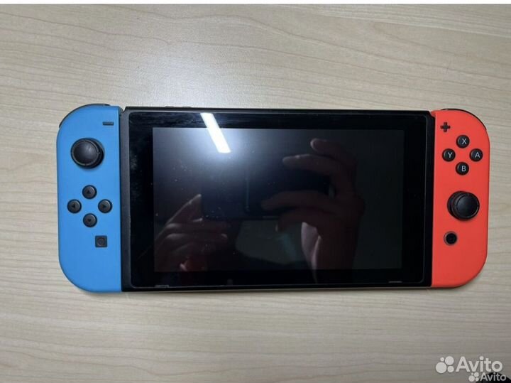 Nintendo switch прошитая 128gb + чехол