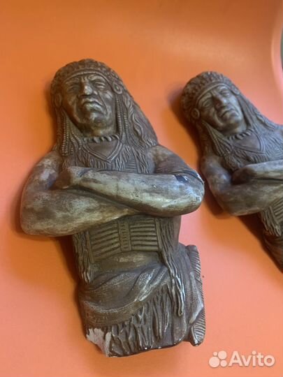 Настенное панно- барельеф Индеец