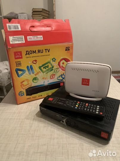 Приставка и роутер дом ру