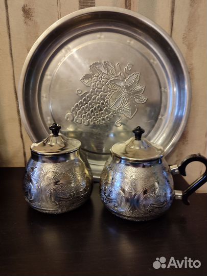 Чайный сервиз алюминиевый