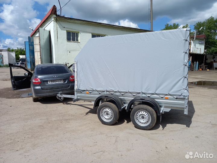 Прицеп с тентом аэро 150 см. Рассрочка, кредит
