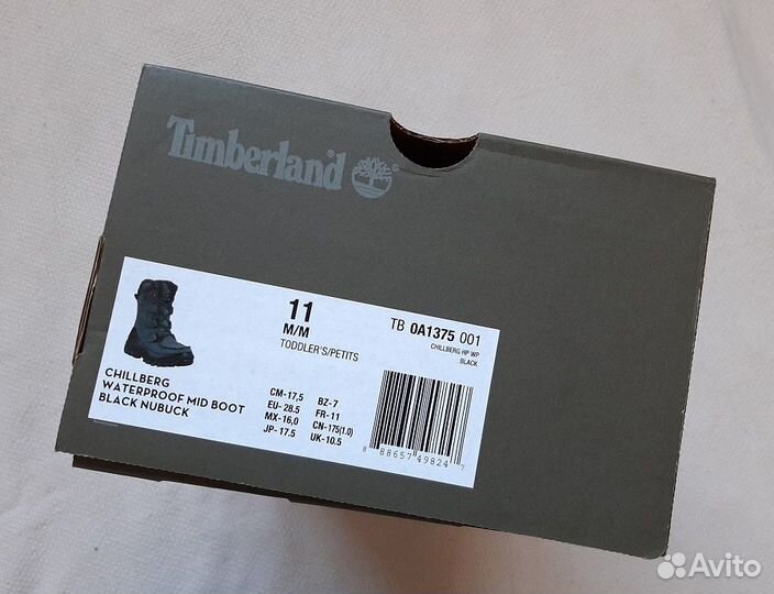 Новые ботинки Timberland зима оригинал