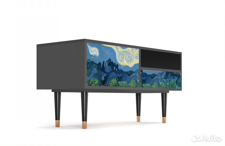 Тв-тумба T3 - Антрацит - The Oil Trees