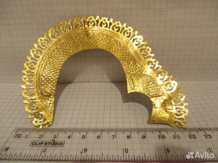 Венец для иконы Казанская Богородица. В Золоте