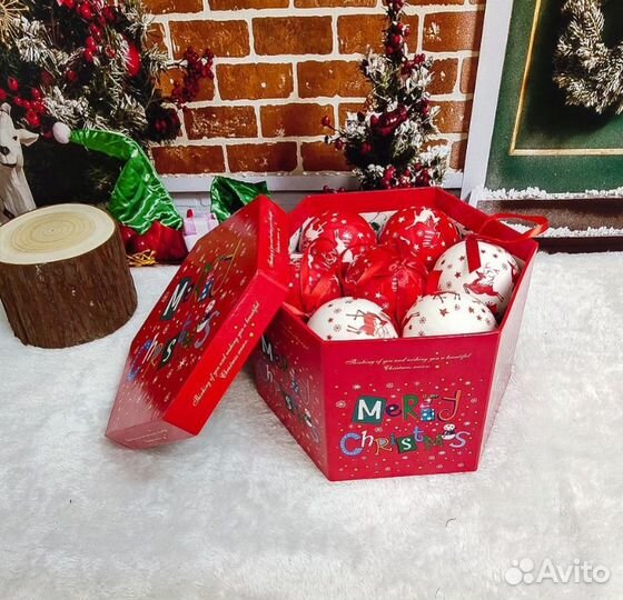 Елочные шары набор 14 штук