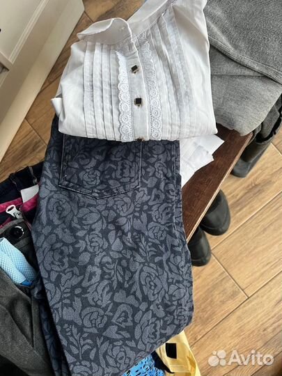 Вещи пакетом на девочку 134-140 школьная форма