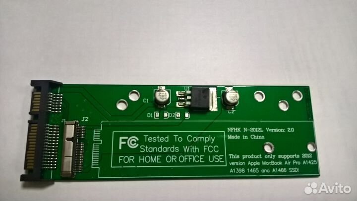 Слот-адаптер SATA to msata для apple масbook фото8