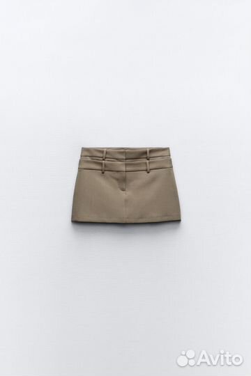 Юбка zara хаки (с шортами)