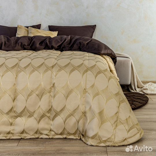 Покрывало Альба Золотой песок на кровать