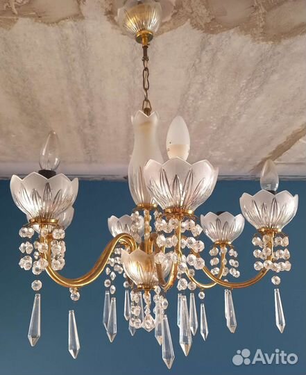 Люстра хрустальная СССР