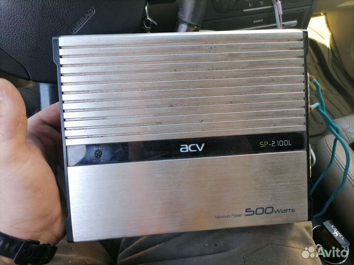 Усилитель 2х канальный acv 2.100