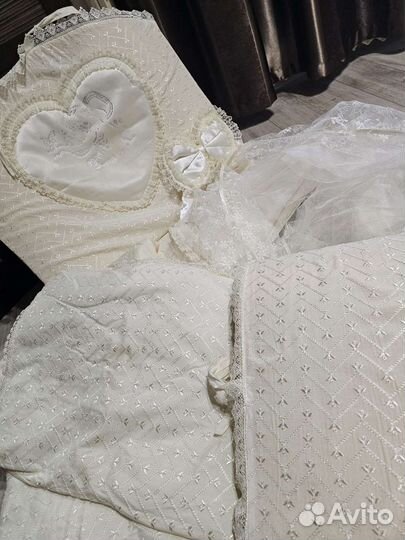 Набор в кроватку с балдахином