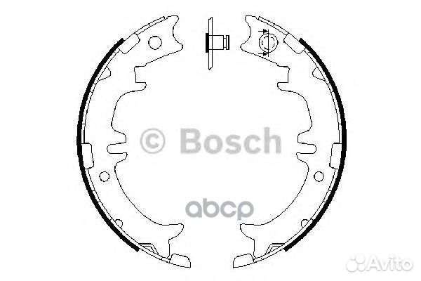Колодки тормозные барабанные lexus GS 93-05/IS