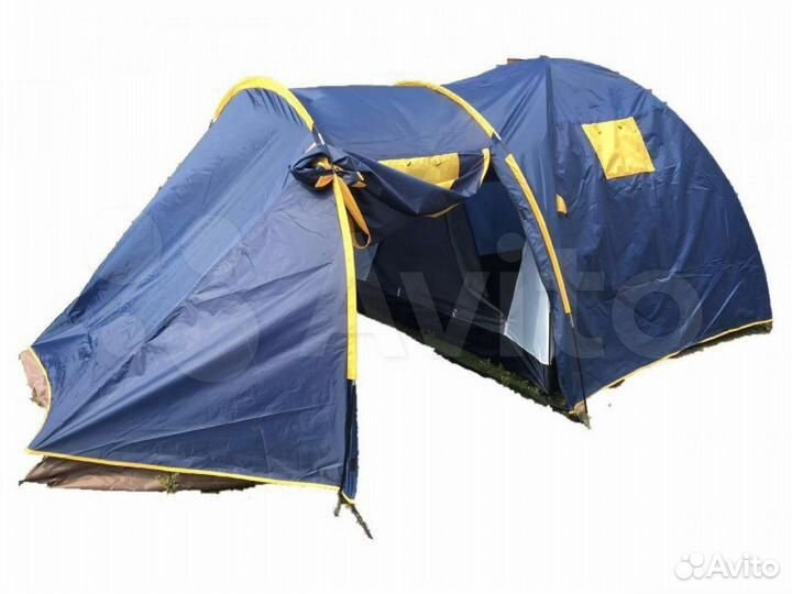 Палатка четырехместная с большим коридором