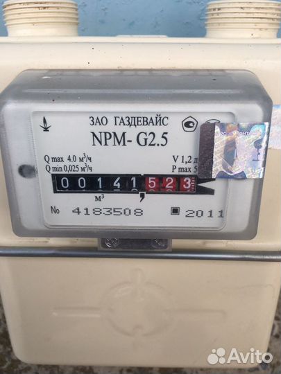 Газовый счетчик газдевайс «NPM-G2.5»