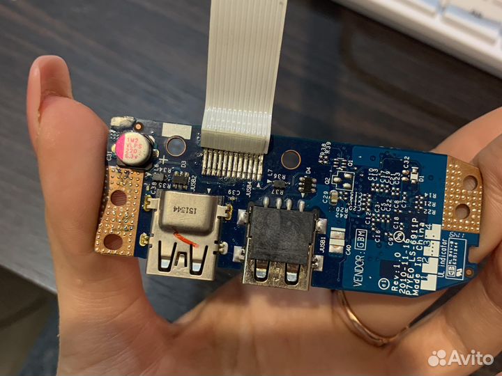 Ls-6911p usb правая плата для acer 7750 7755