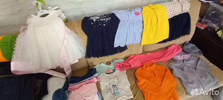 Мешок фирменных вещей и обуви на девочку