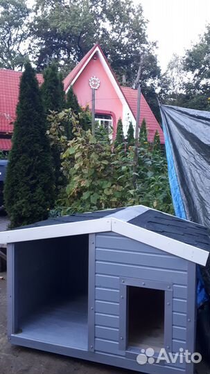 Теплая будка для собак