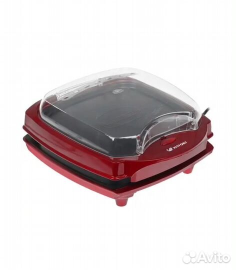 Электрогриль Kitfort KT-1610, 1000 Вт, красный, че