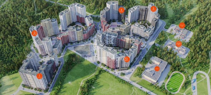 2-к. квартира, 58,5 м², 5/12 эт.