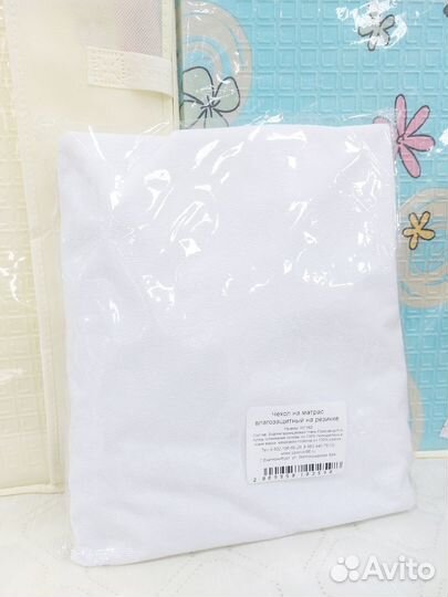 Наматрасник непромокаемый в круг 160*80 (новый)