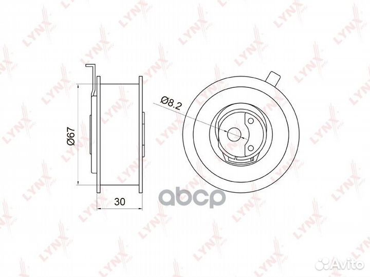 Ролик натяжной ремня грм LCV PB1003 lynxauto