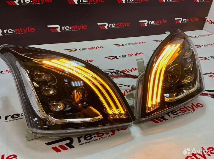 Передние фары Toyota Land Cruiser Prado 120 02-09 г