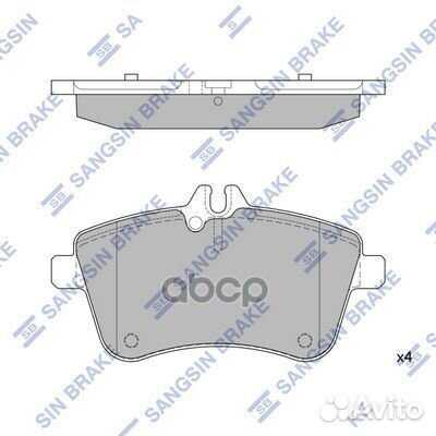 Колодки тормозные MB A-class /B -class 04- пере