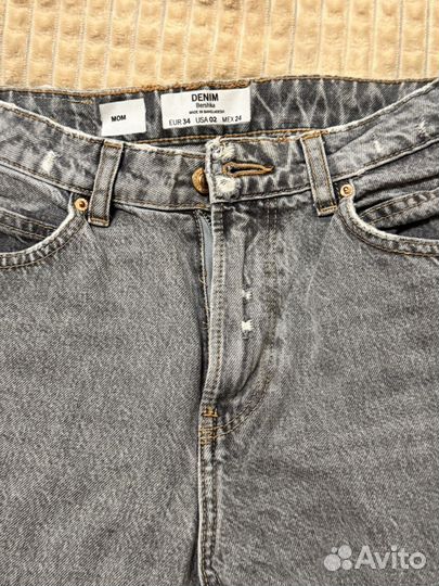 Джинсы bershka mom