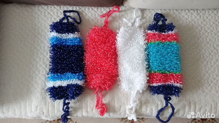 Мочалки ручной вязки