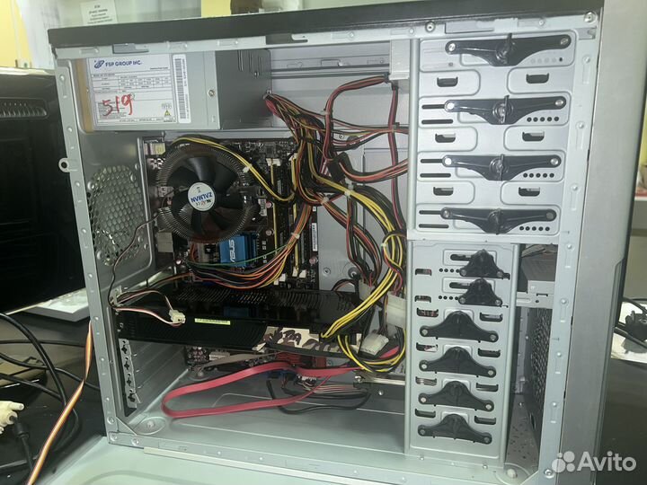 Компьютер для работы бу (Системный блок, монитор