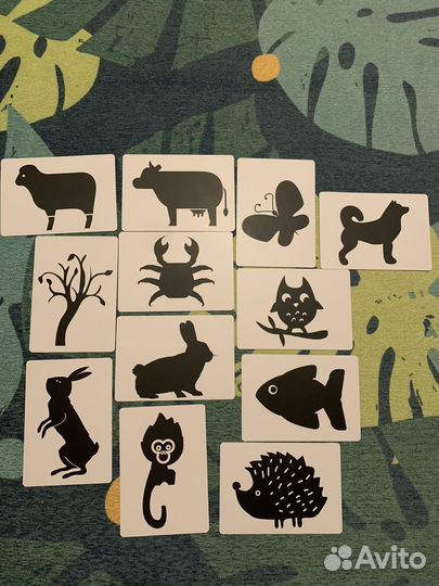 Карточки черно-белые для малышей